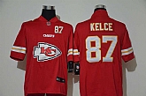 Nike Chiefs 87 Travis Kelce Red Team Big Logo Number Vapor Untouchable Limited Jersey,baseball caps,new era cap wholesale,wholesale hats